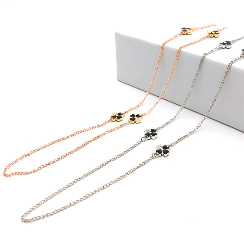 Elegant Floral Charm Eyewear Chain Bowlift