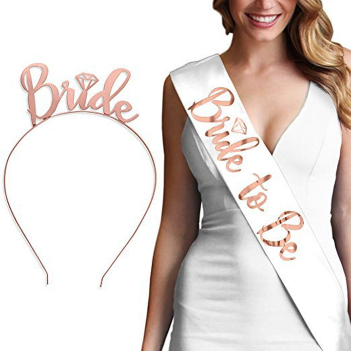 Women's Wedding Crown with Text Bowlift