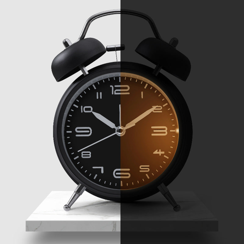 Classic Alarm Clock with Modern Accents Bowlift