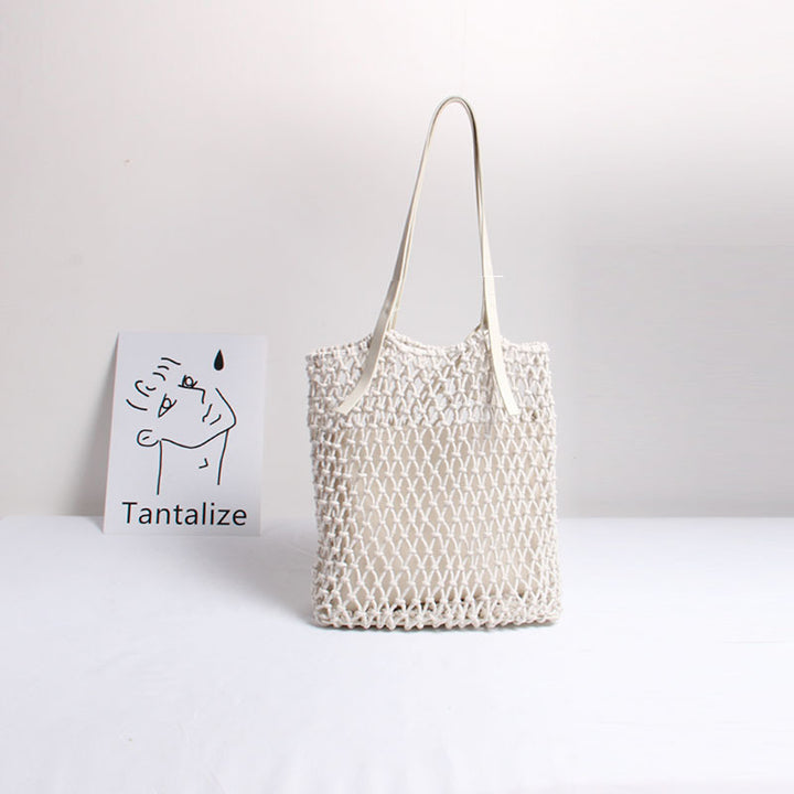 Handcrafted Macramé Tote Bag Bowlift