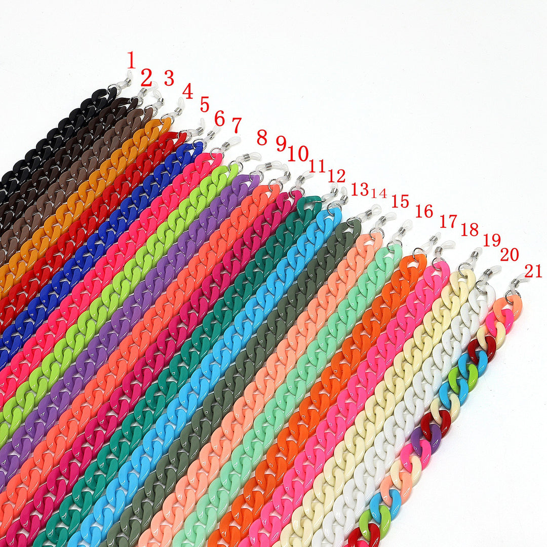 Colorful Oversized Acrylic Eyewear Chain Bowlift