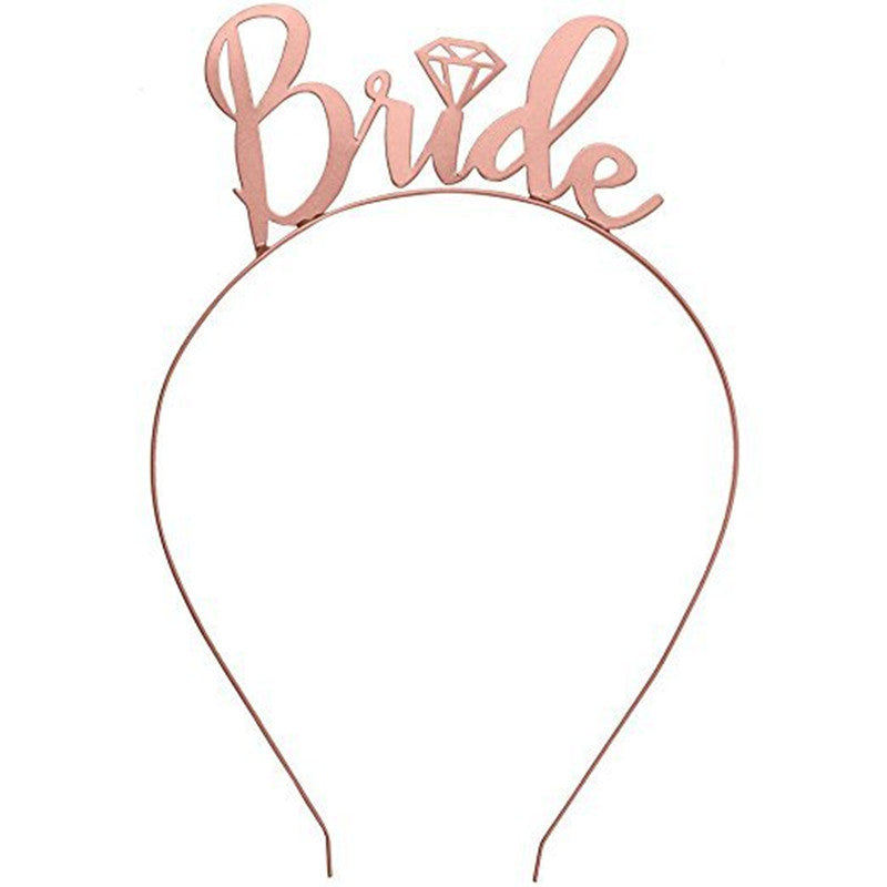 Women's Wedding Crown with Text Bowlift
