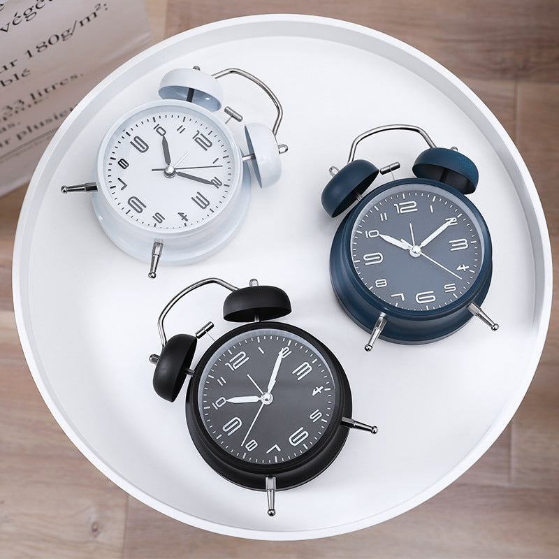Classic Alarm Clock with Modern Accents Bowlift