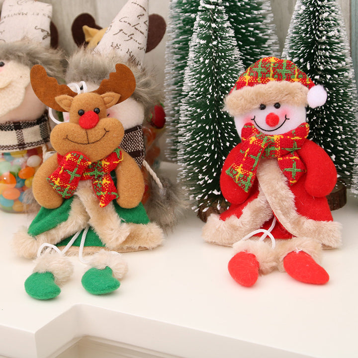 Decorative Plush Christmas Bear Ornament Bowlift