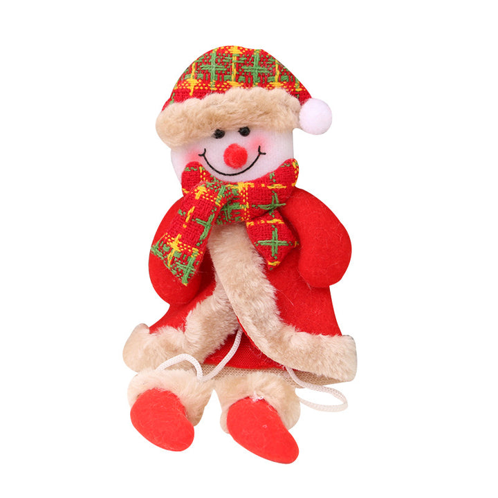 Decorative Plush Christmas Bear Ornament Bowlift