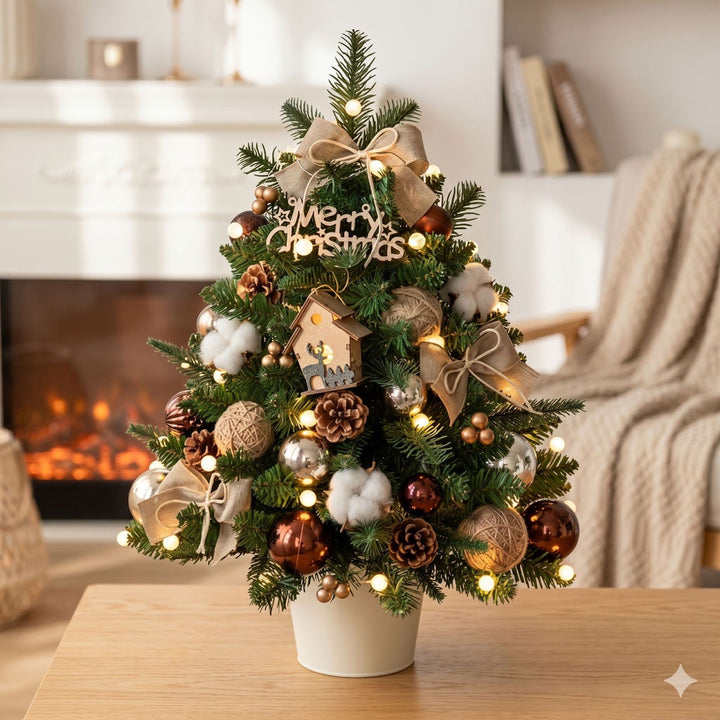 Mini Christmas tree with LED lights