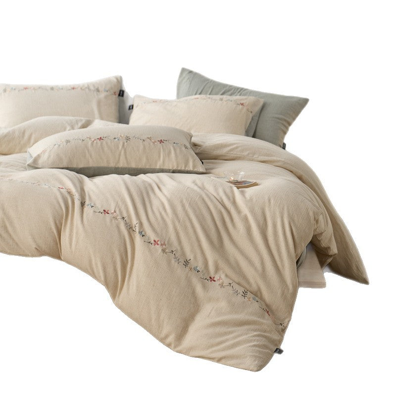 Bedding set, 4-piece, Tencel cotton, embroidery
