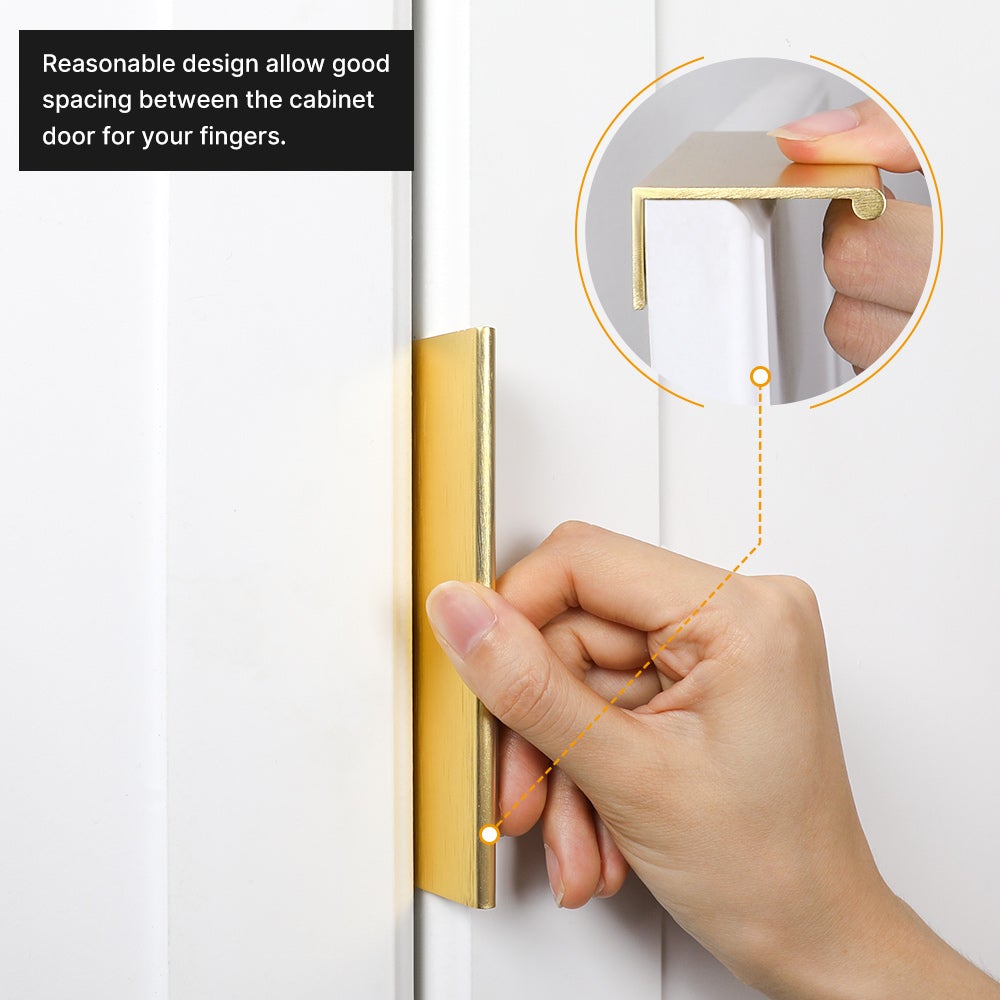 Bowliftack Kitchen Cabinet Finger Edge Drawer Handles | Bowlift