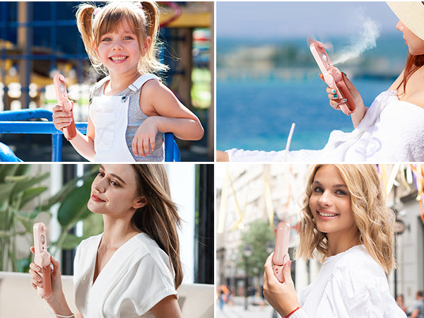 Misting Fan Portable, Handheld Personal Mister Fans | Bowlift