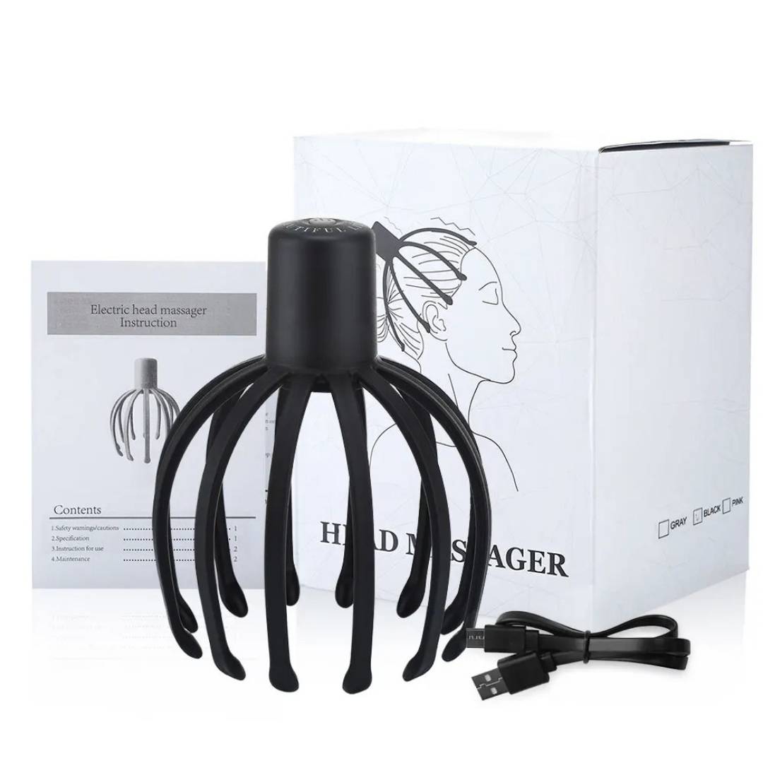 BowLift | Smart Electric Octopus Head Massager Machine for Scalp Massage, Stress Relief, Improved Sleep & Multi-Directional Vibration