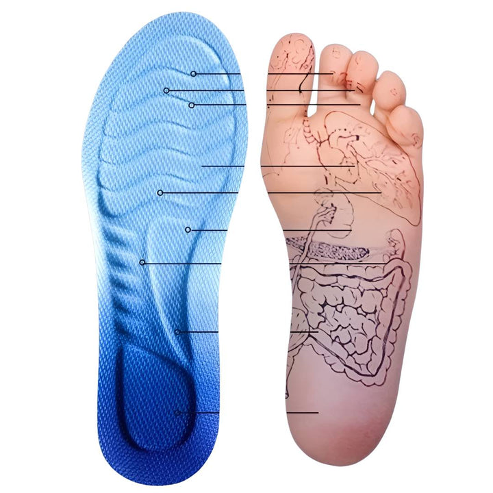 StepEase Cloud 4D Orthopedic Insoles for Foot Pain Relief | Heel pain Relief - Shock Absorption Insoles - Foot Comfort - Posture Support Bowlift