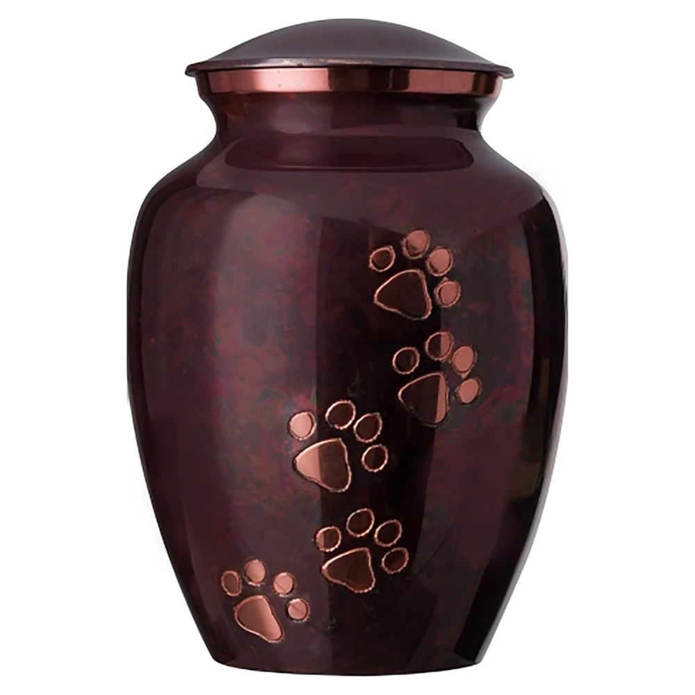 PawEternal • Hand-Carved Aluminum Pet Cremation Urn