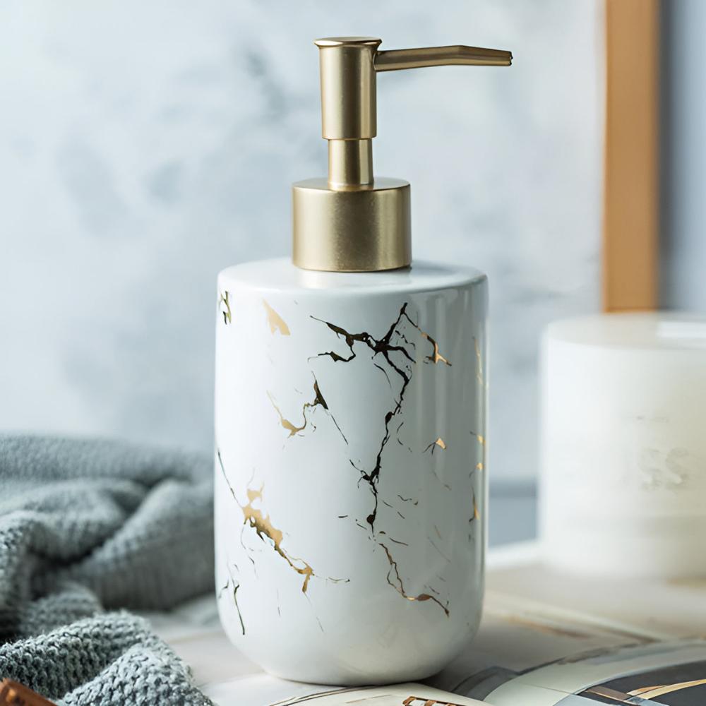 BowLift | Golden Marble Luxe Dispenser