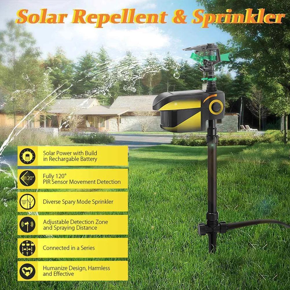 BowLift | Solar Powered Motion Activated Sprinkler for Deer and Garden Pest Deterrent