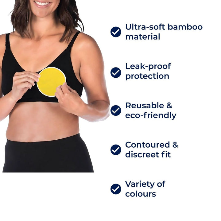 Leak‑Proof – Comfortable to Wear -  Bamboo Soft – Breastfeeding Mums Bowlift
