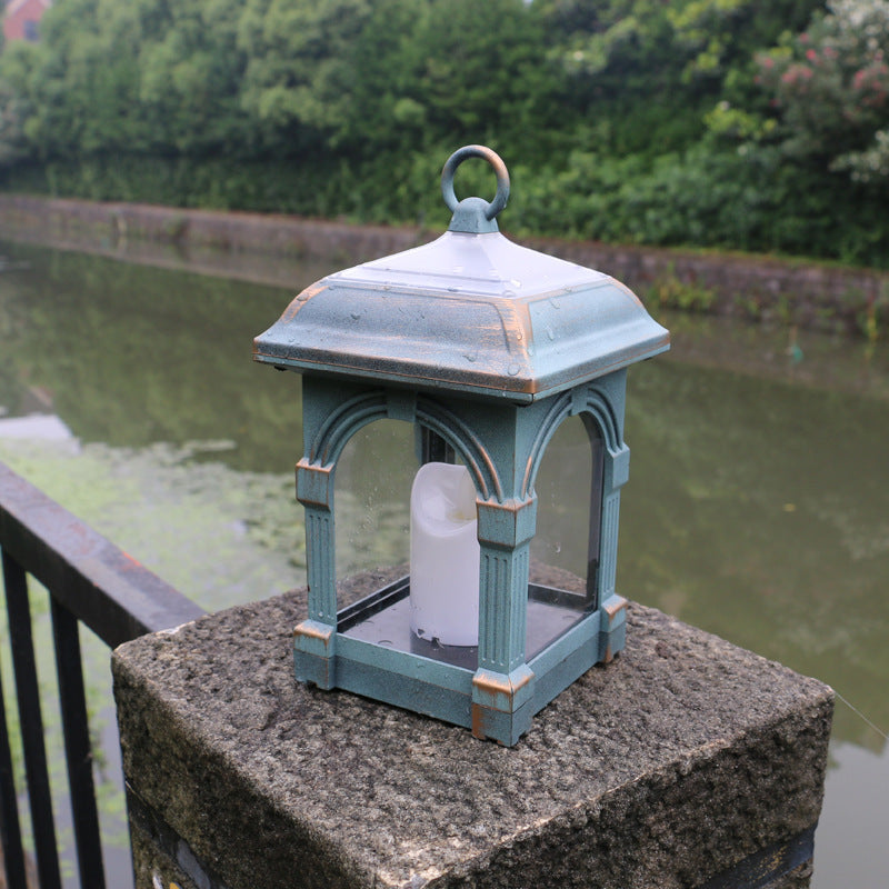 Traditional European Solar Waterproof House Cubic Plastic LED Landscape Lighting Outdoor Light For Garden | Bowlift
