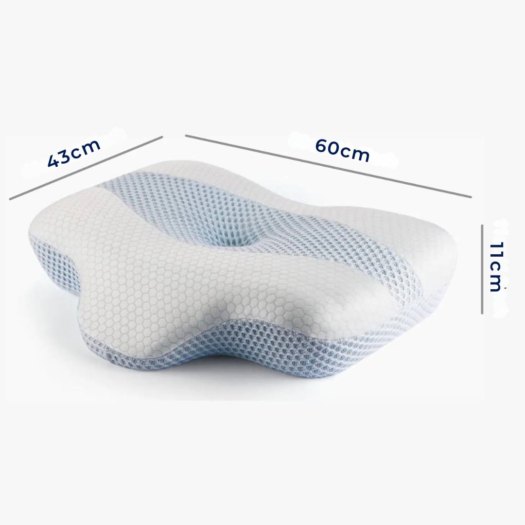 RestAlign Neck Pain Orthopedic Pillow | Cervical Cooling Memory Foam Pillow - Neck Pain Relief - Spinal Alignment Support Pillow Bowlift
