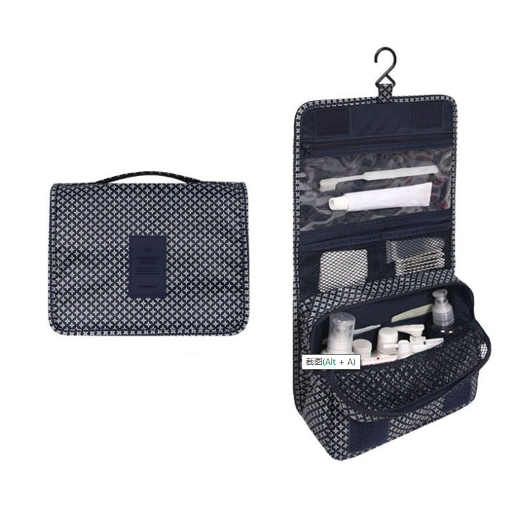 TravelEase – Water-repellent cosmetic bag with hook and compartments | Travel toiletry bag | Bowlift