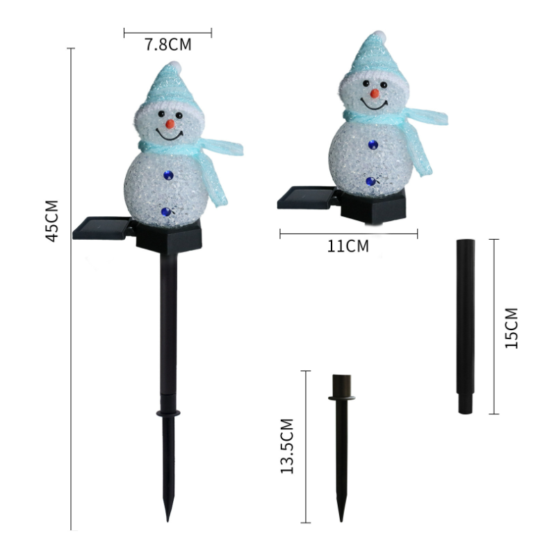 Solar light snowman | Bowlift