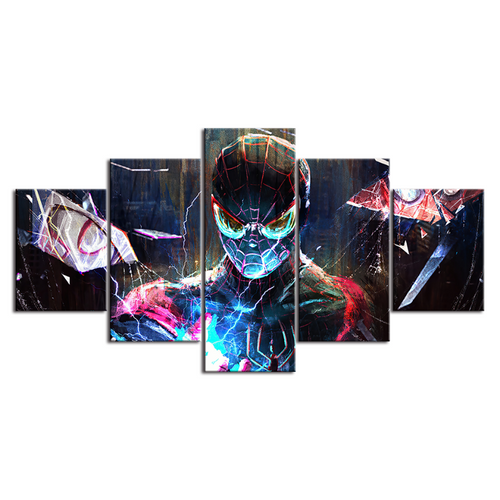 5 Piece Corrupted Hero - Canvas Wall Art Painting | Bowlift