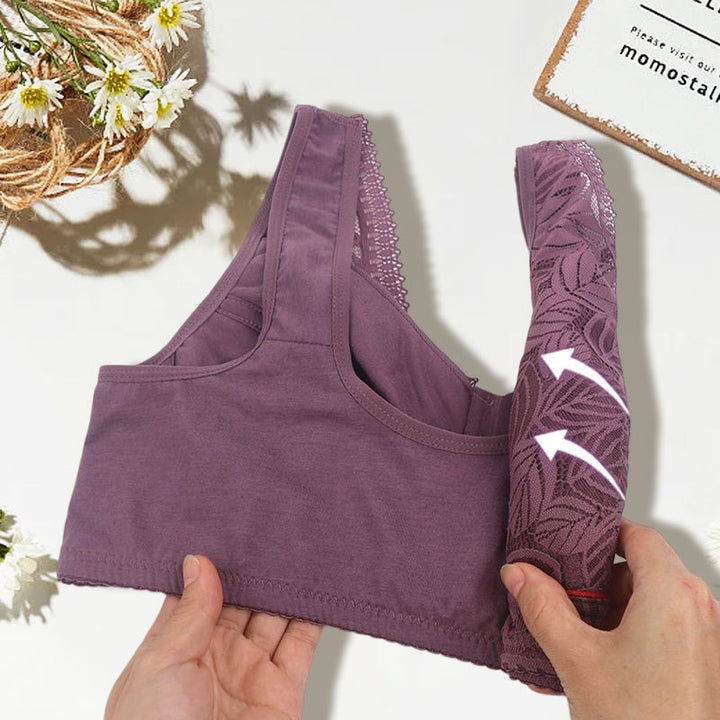 BowLift | Solid Color Lace Lingerie with Front Zipper