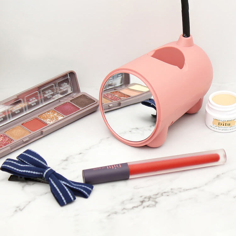 BowLift | LumoBun Table Lamp – Cute LED Desk Lamp with Pen Holder and USB Connection