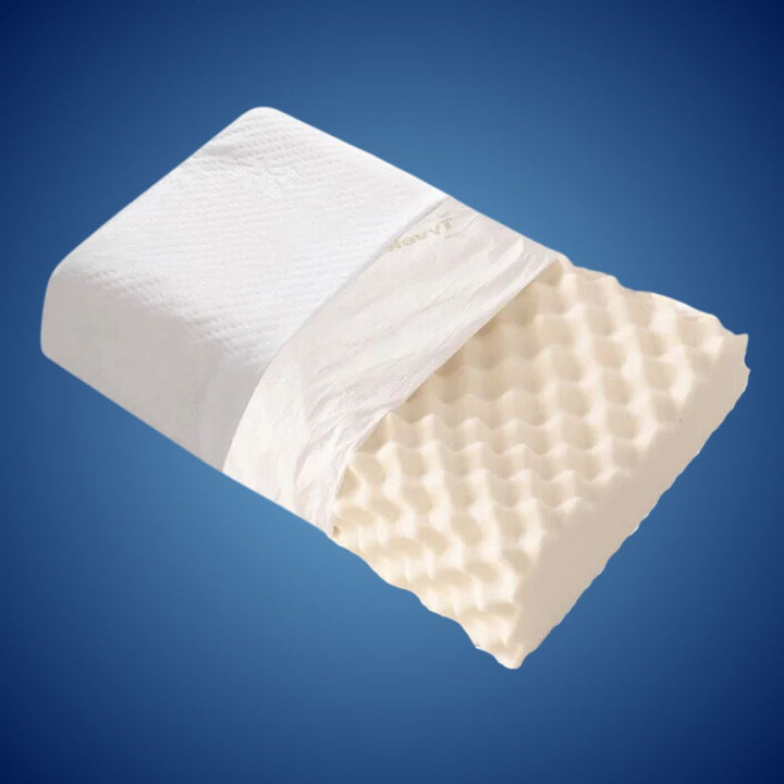 EcoNeck Comfort | 100% Natural Latex Orthopedic Pillow - for Neck Pain - Comfortable and Supportive Pillow - Better Sleep - Wellness Bowlift