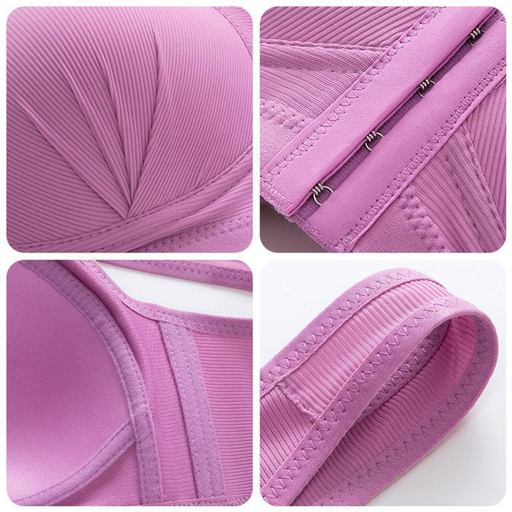 BowLift | Plus Size Front Closure Elastic Push Up Comfort Bra