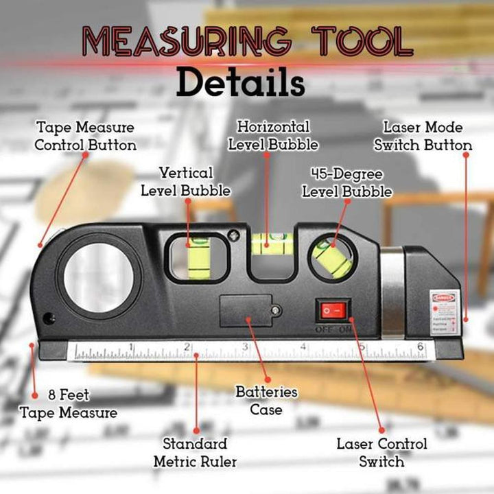 BowLift | Multifunctional Laser Level 4-in-1 Laser Measuring Tool