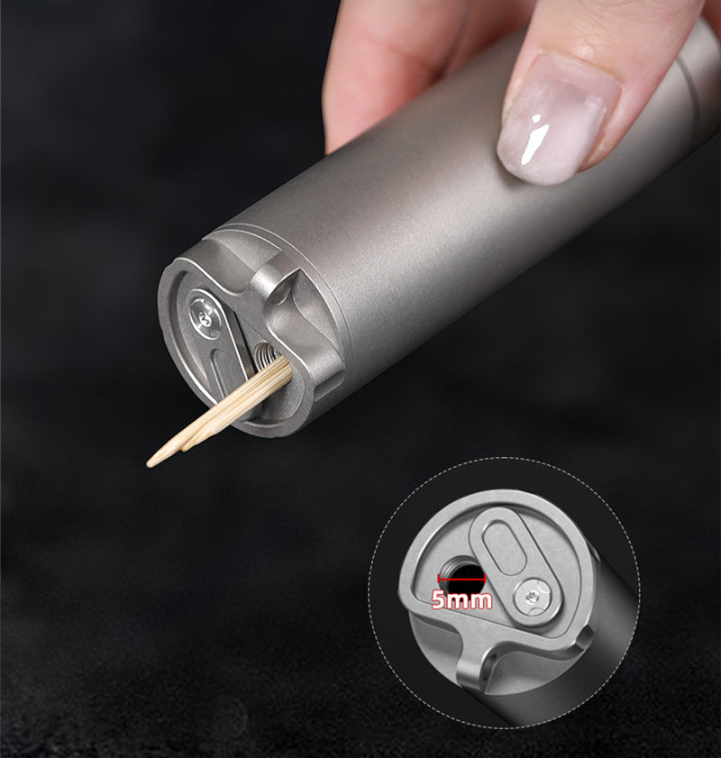 BowLift | Titanium Alloy Outdoor Portable Toothpick Holder and Mini Pill Case
