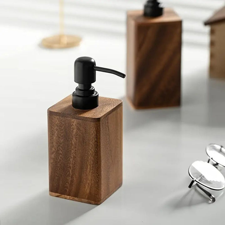 BowLift | Walnut Aura Lotion & Soap Dispenser