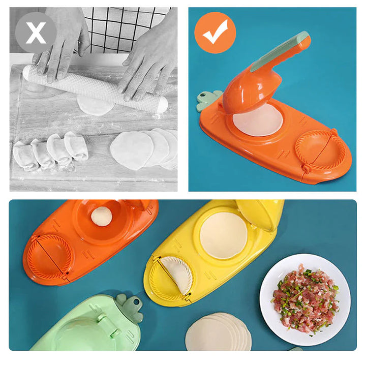 BowLift | Dumpling mold with lever mechanism for quick and even dough pockets