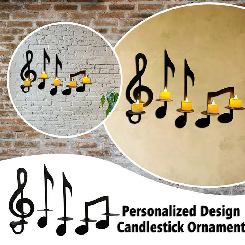 Black Music Note Wall Sconce | Bowlift