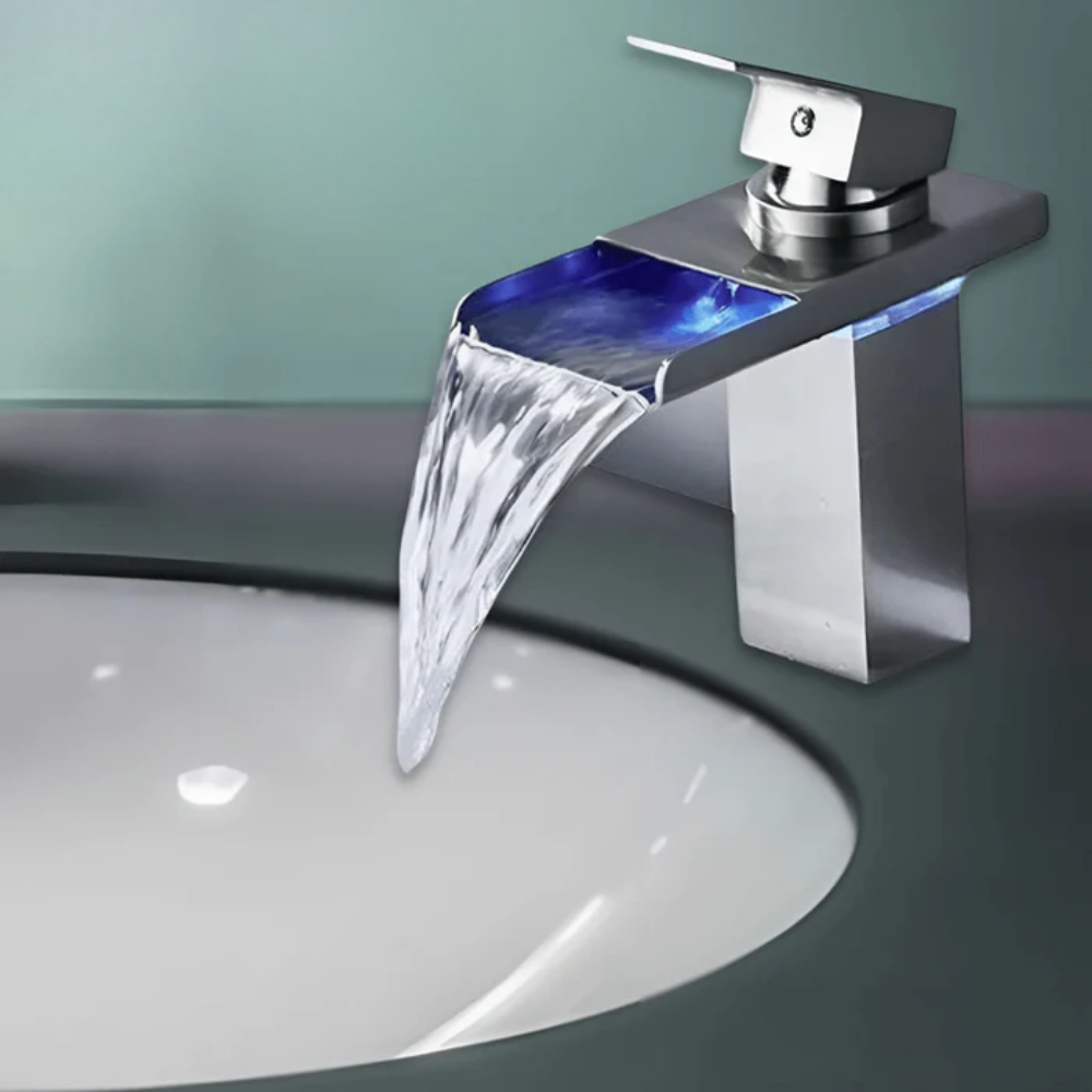 BowLift | VidricLED - Temperature dependent wall-mounted faucet