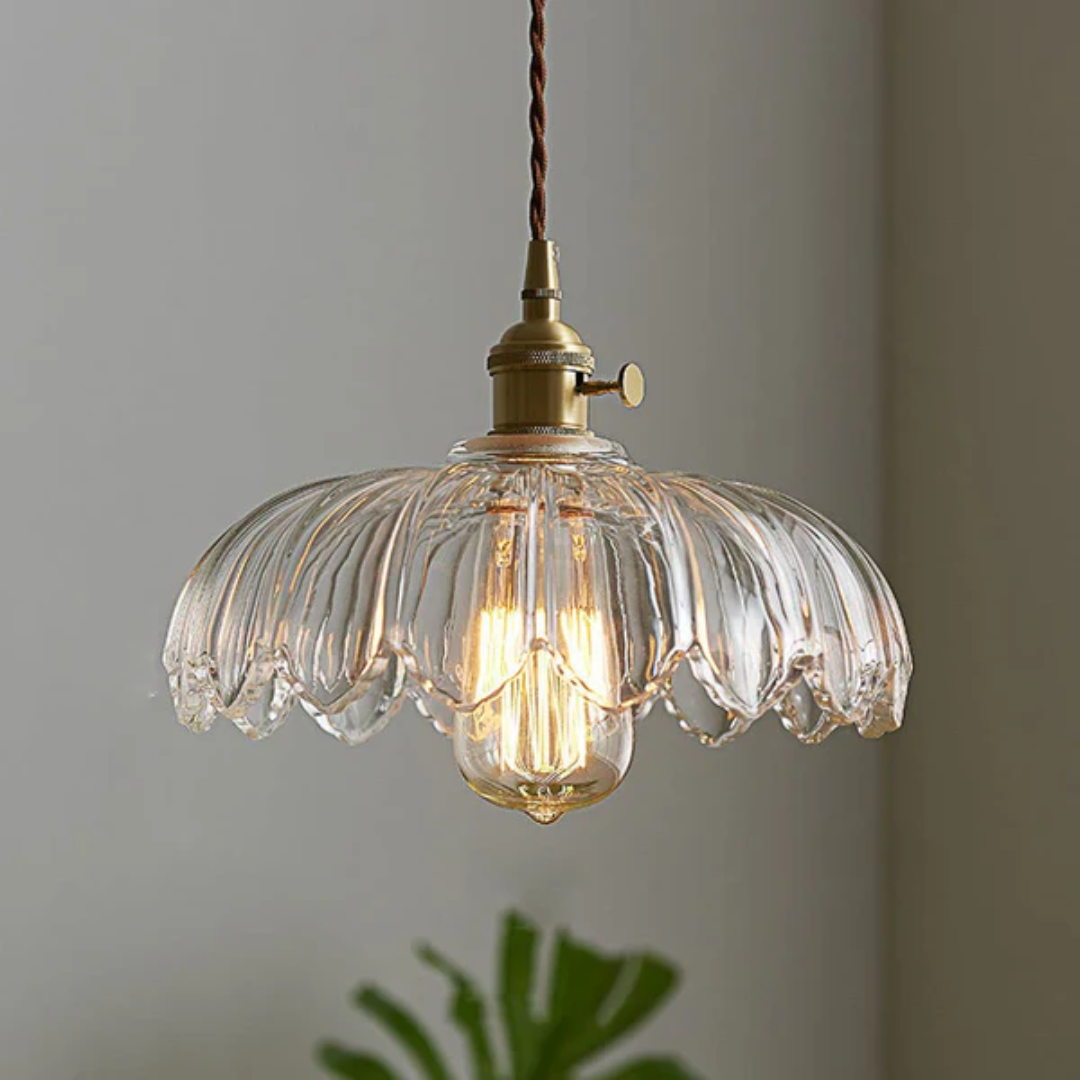 BowLift | Vintage Glass Hanging Lamp