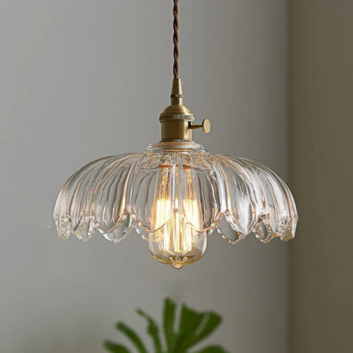 BowLift | Vintage Glass Hanging Lamp