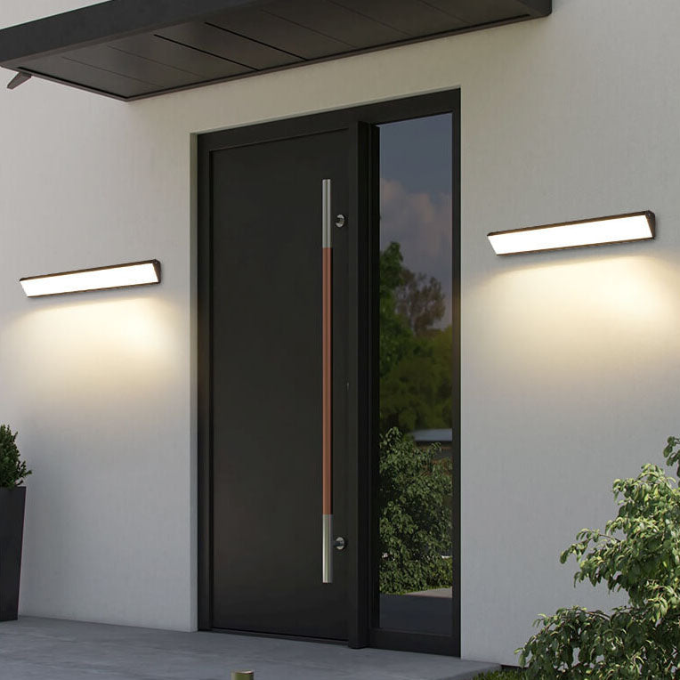 Modern Outdoor Long Bar Aluminum Acrylic Waterproof LED Wall Sconce Lamp | Bowlift