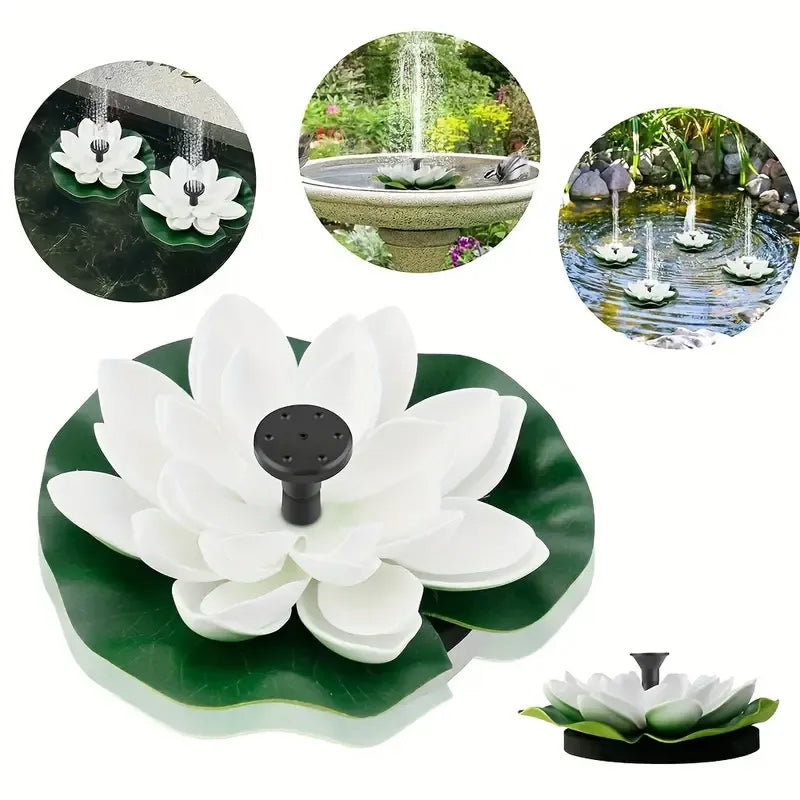 BowLift | Lotus-shaped solar fountain pond decoration