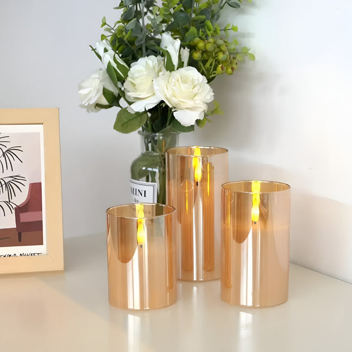 BowLift | Ethereal 3D Flameless Candle | 3pcs Set