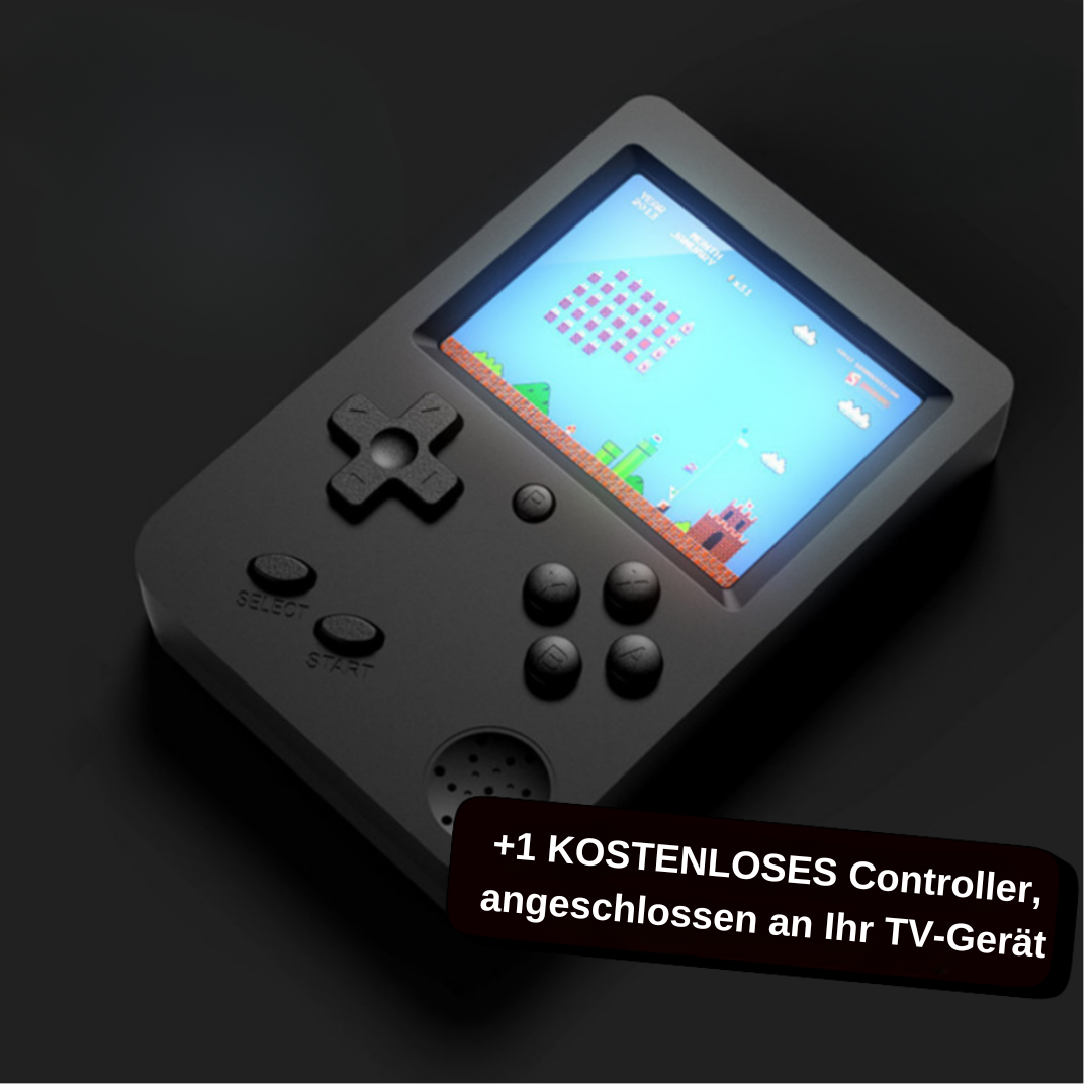 BowLift | Retro Handheld Gaming Console | 400+ Classic Games | Compact & Portable Design | PixelPlay