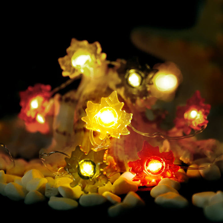 BowLift | Modern Thanksgiving Maple Acorn Pumpkin Decoration 30 LED String Lights