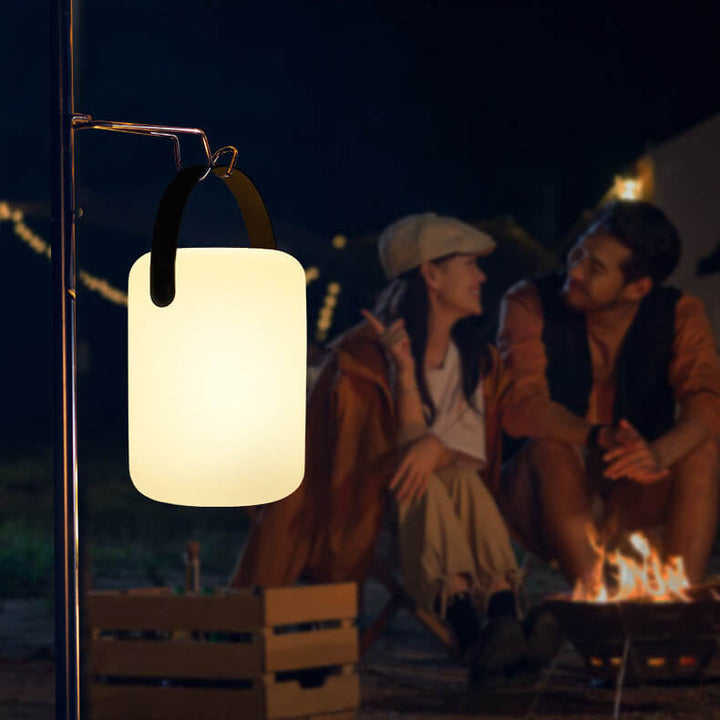 Modern Simplicity Plastic Round Square Hand LED Table Lamp For Outdoor Patio | Bowlift