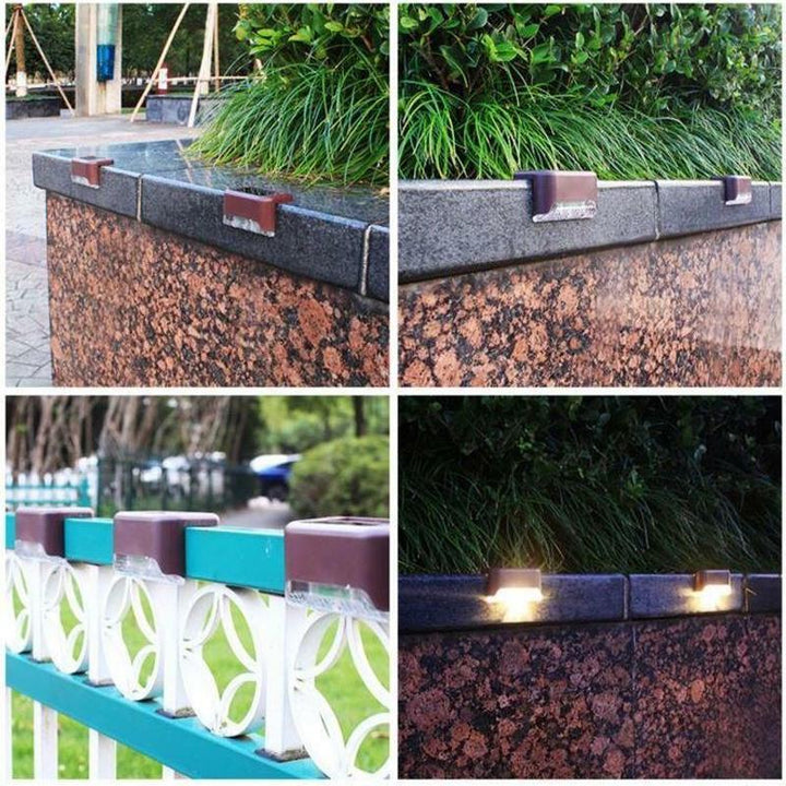 Outdoor Waterproof Stair Solar Lights (4 PCS) | Bowlift