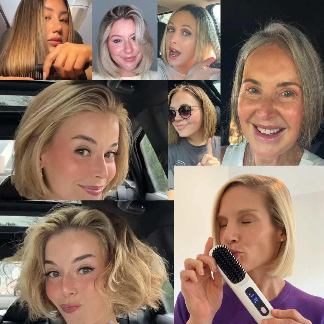 Thermal styling brush for short hair & bangs | Bowlift