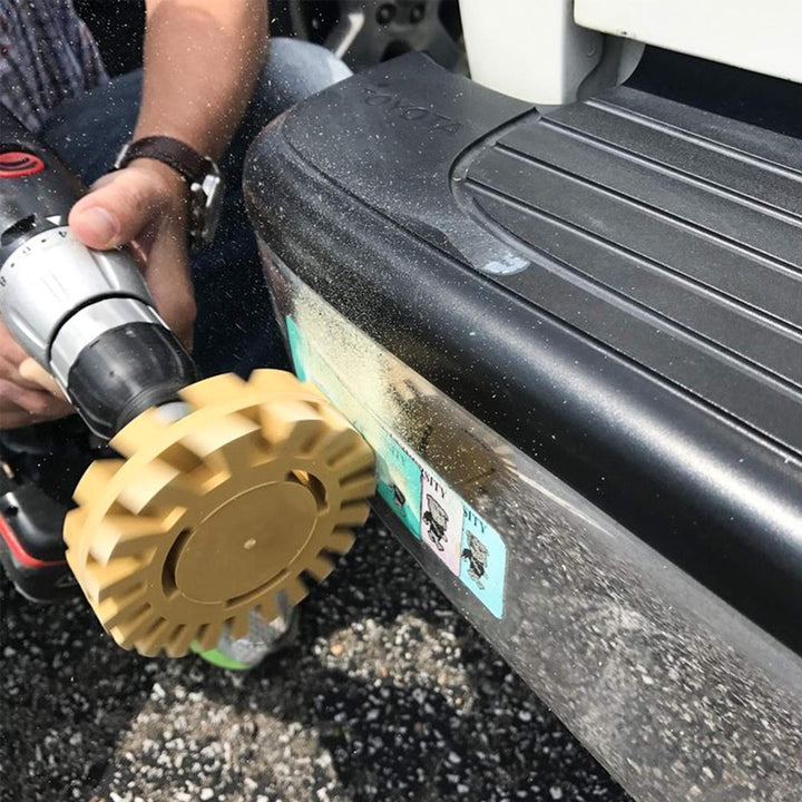 4 inch eraser wheel, decal removal tool | Bowlift