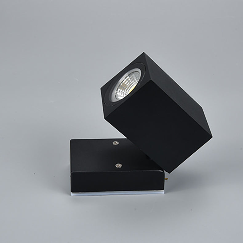 Modern Simplicity Waterproof Adjustable Angle Square Aluminum LED Wall Sconce Lamp For Outdoor Patio | Bowlift