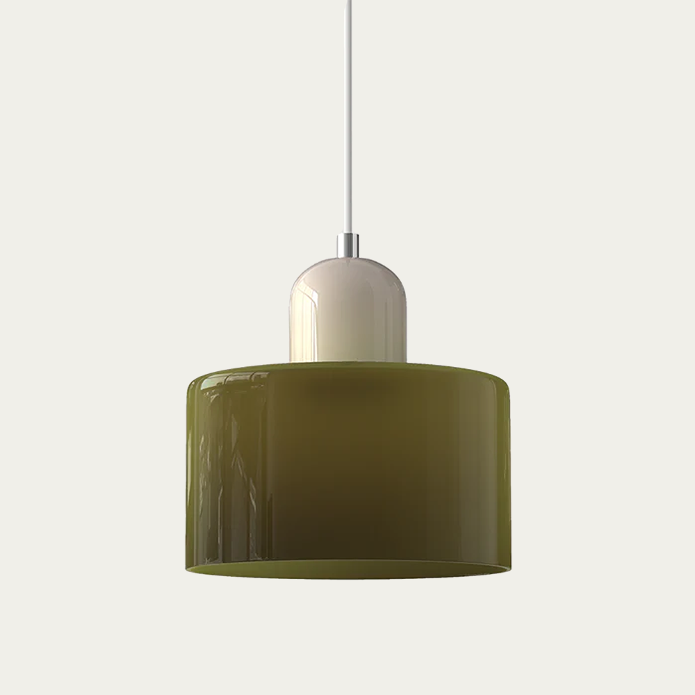 BowLift | Glass light in subtle colors of the kitchen