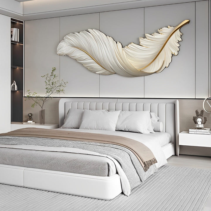 BowLift | Modern Wall LED Lighting with Feathers and USB Power