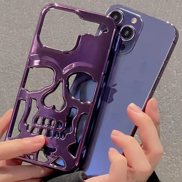 BowLift | Plated Skull Case Cover For iPhone