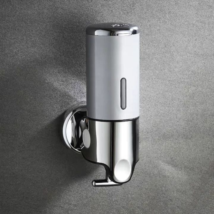 BowLift | Wall Mounted Soap Dispenser | SudsStation Bathroom Organizer | Stainless Steel & ABS | 16.9 fl oz | Set of 1–3